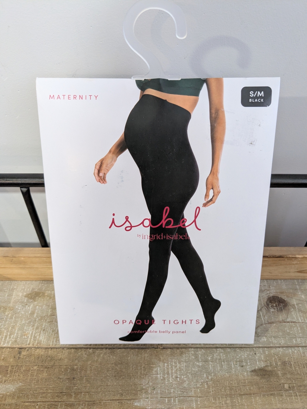 Ingrid & Isabel Maternity Opaque Tights in Black